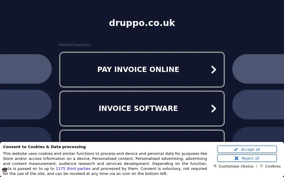Screenshot of druppo.co.uk