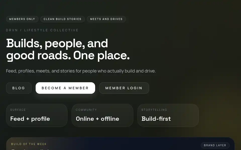 Screenshot of drvnsocial.com