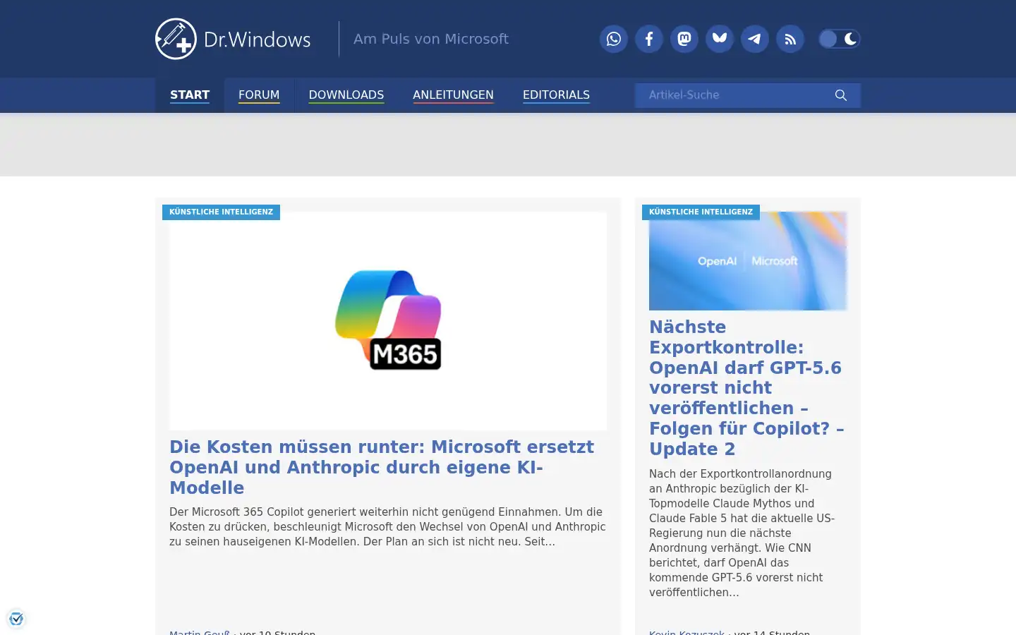 Screenshot of drwindows.de