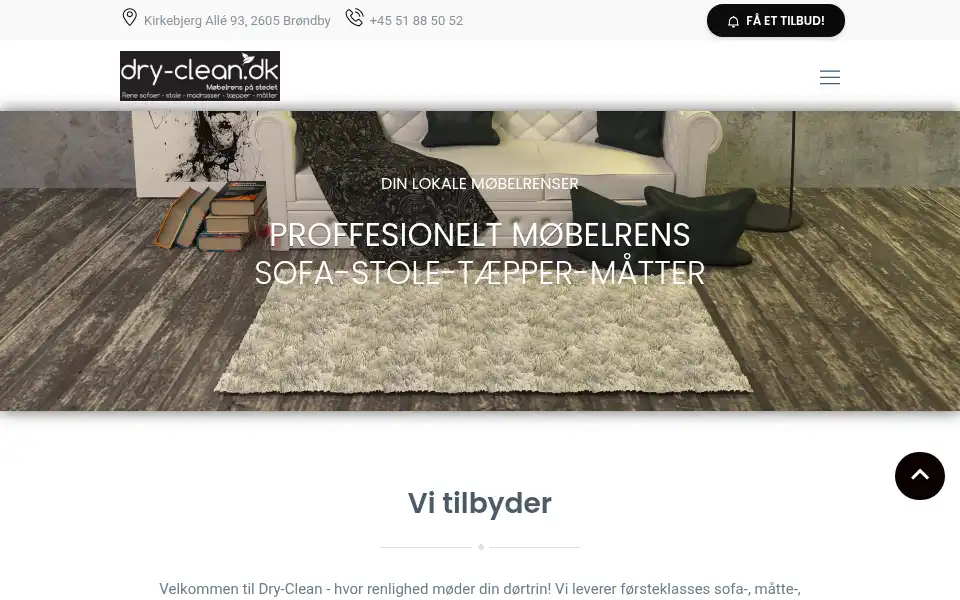 Screenshot of dry-clean.dk