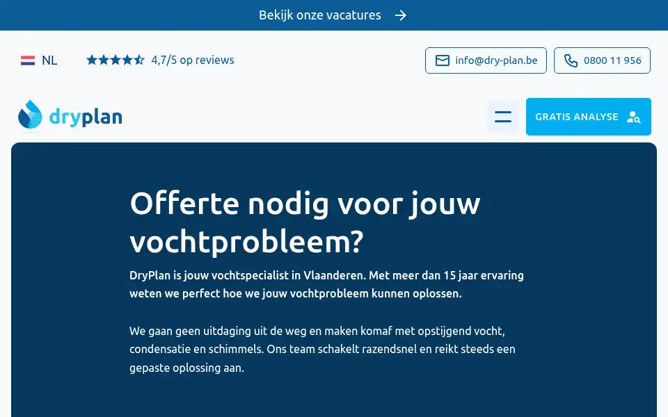 Screenshot of dry-plan.be