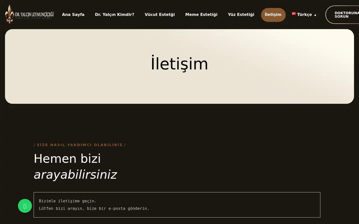Screenshot of dryalcinleymuncicegi.com