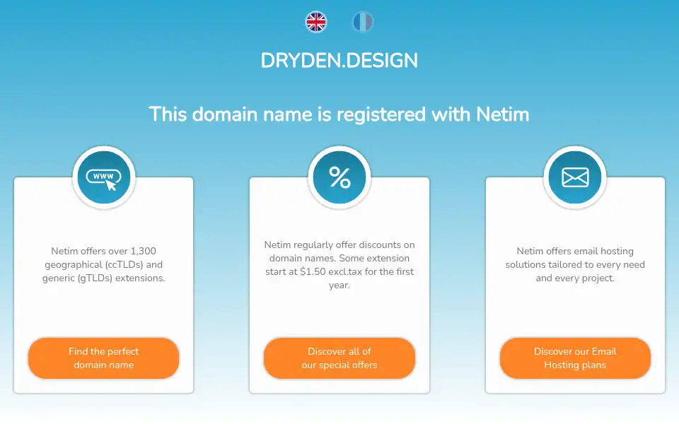 Screenshot of dryden.design