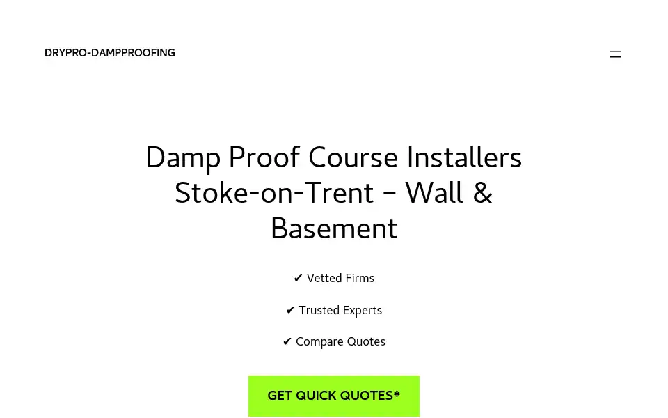 Screenshot of drypro-dampproofing.co.uk