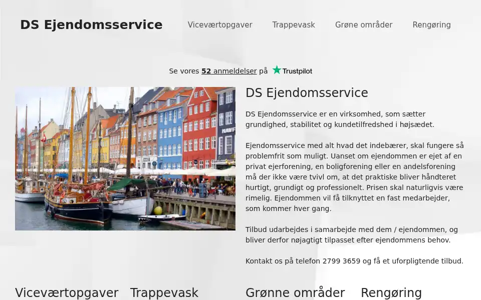 Screenshot of ds-ejendomsservice.dk