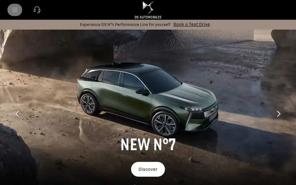 Screenshot of dsautomobiles.co.uk