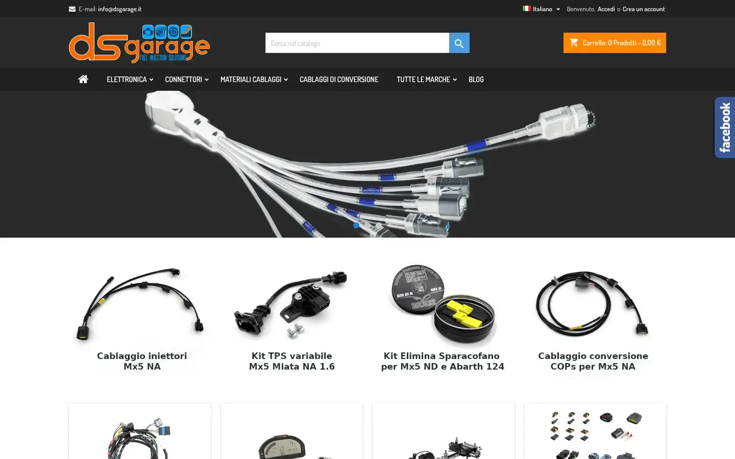 Screenshot of dsgarage.it