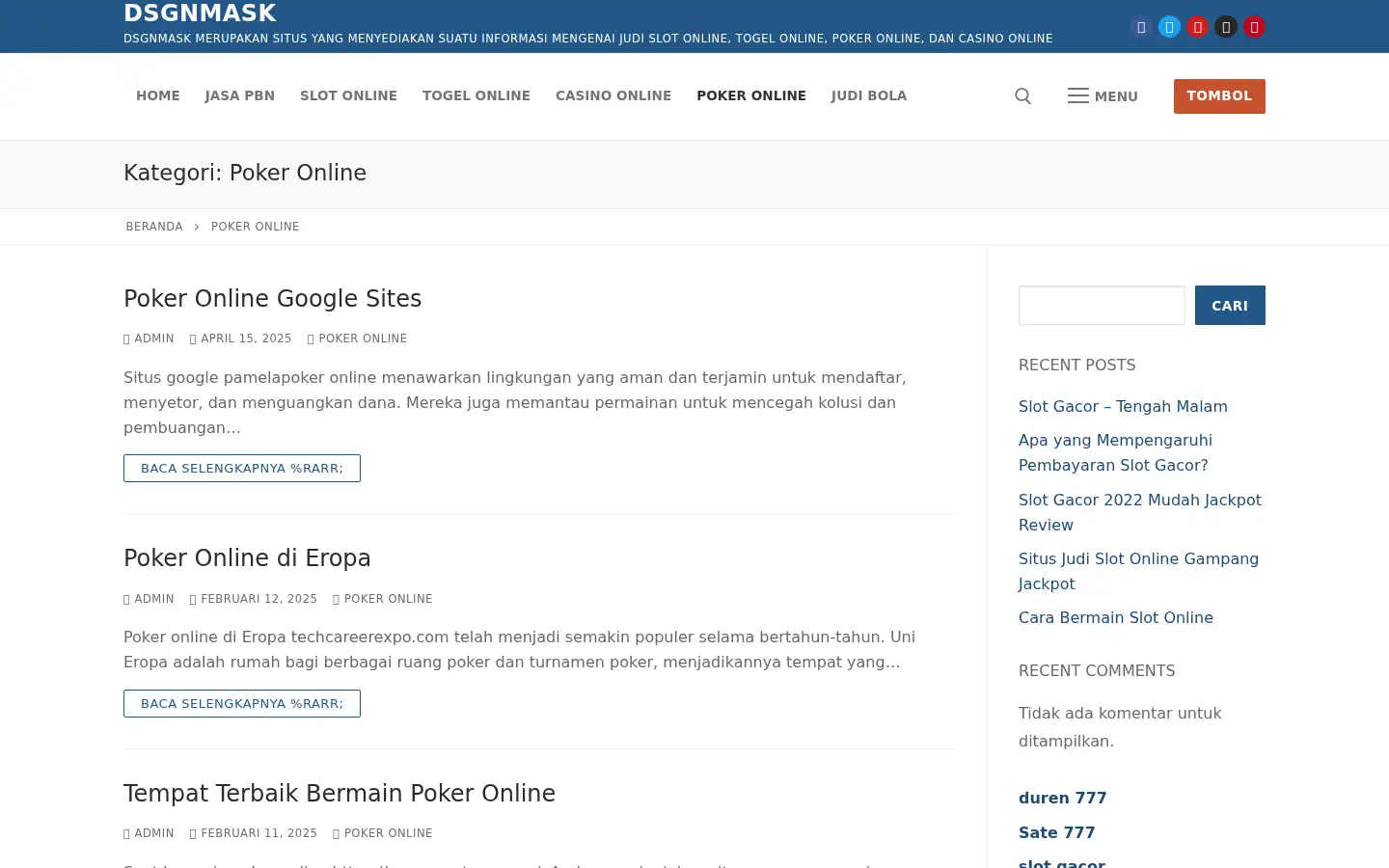 Screenshot of dsgnmask.com