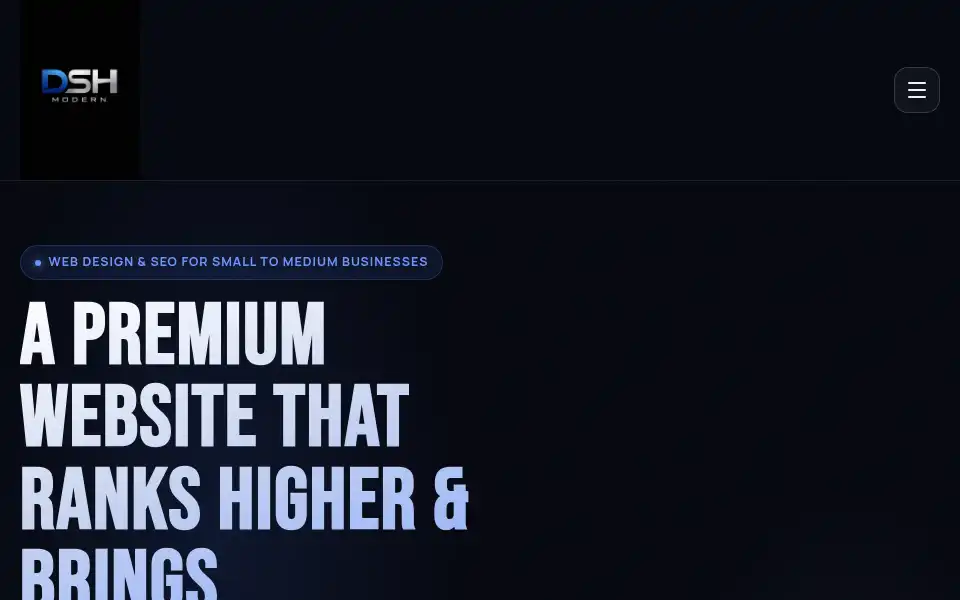 Screenshot of dshmodern.co.uk