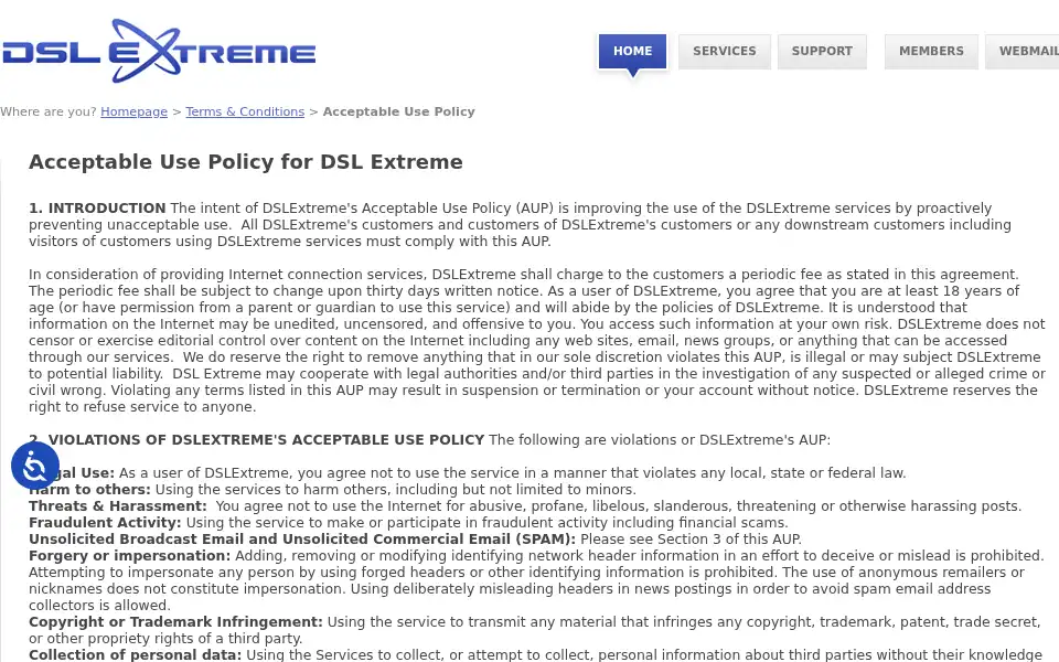 Screenshot of dslextreme.com