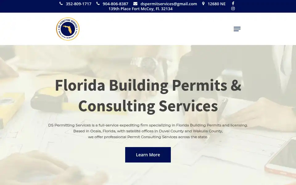 Screenshot of dspermitting.com