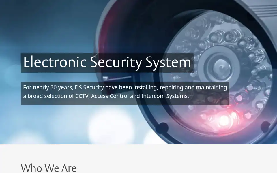 Screenshot of dssecurity.co.uk