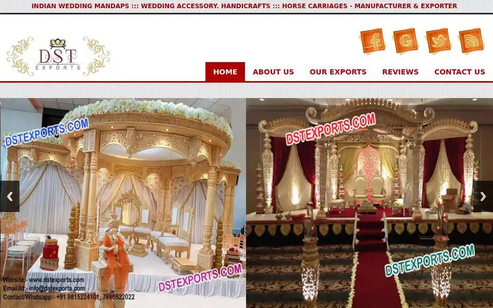 Screenshot of dstexports.com