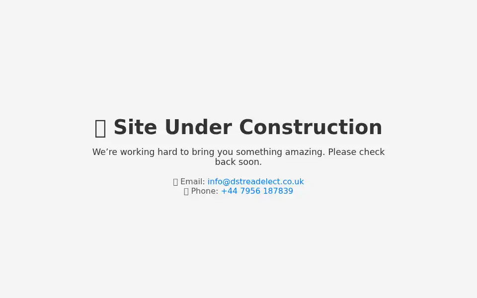 Screenshot of dstreadelect.co.uk
