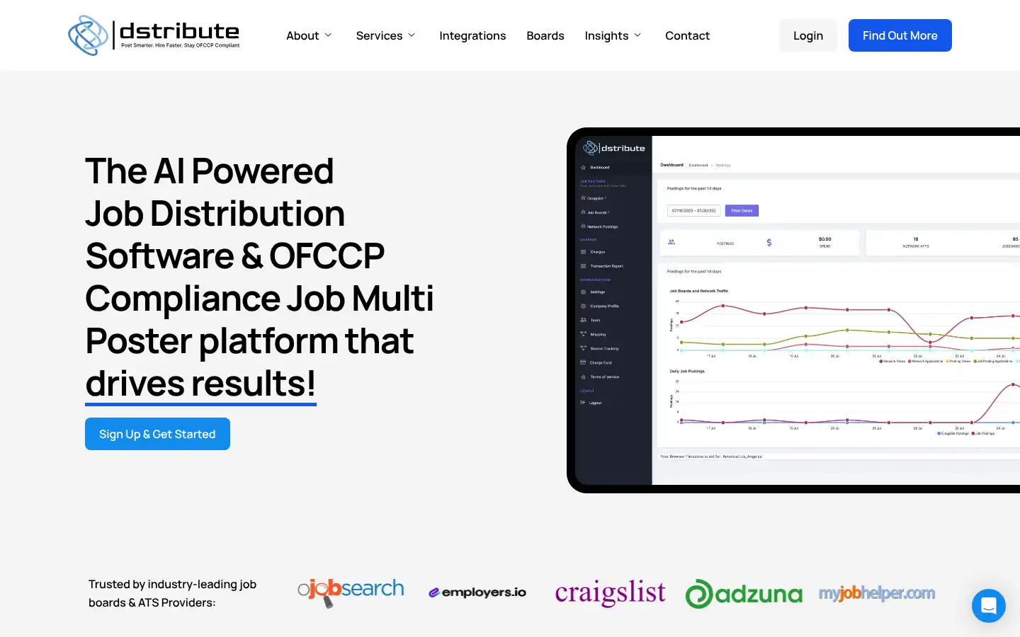 Screenshot of dstribute.io