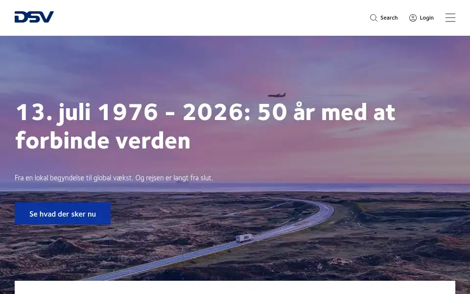 Screenshot of dsv.dk