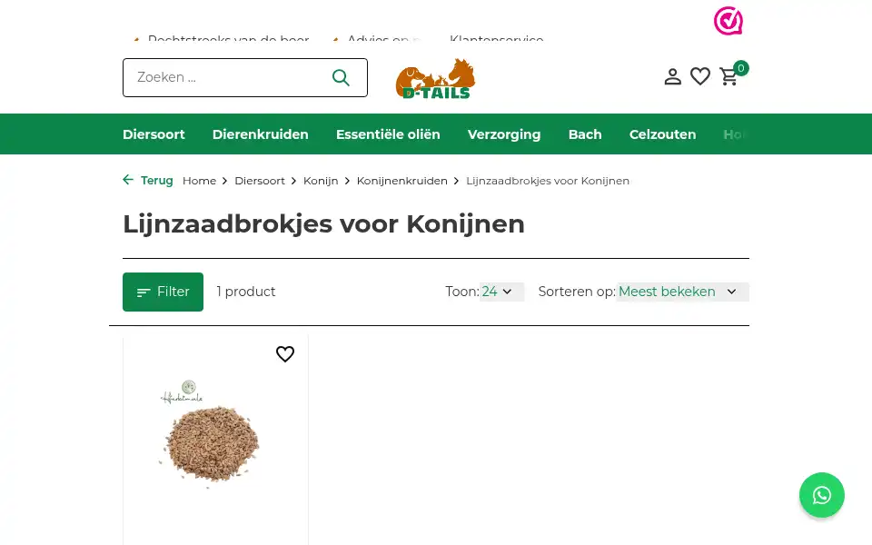 Screenshot of dtails.nl