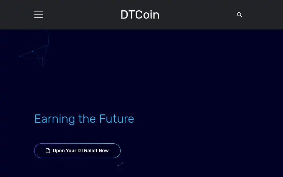 Screenshot of dtcoin.tech