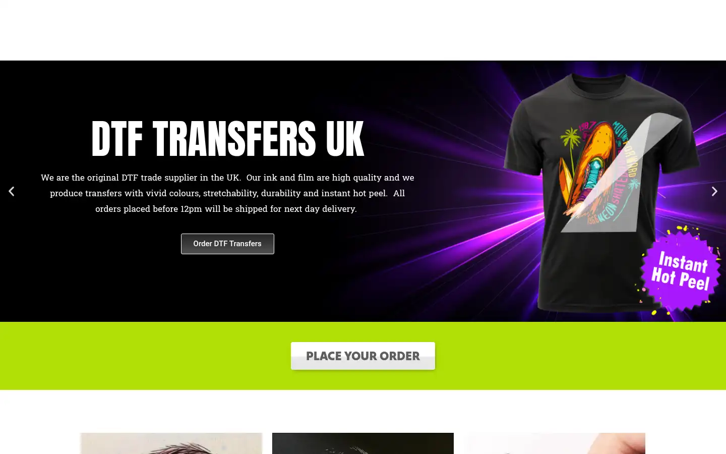 Screenshot of dtftransfer.co.uk