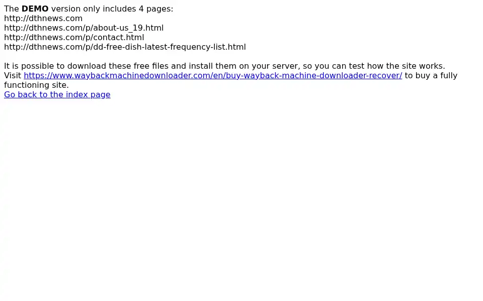 Screenshot of dthnews.com