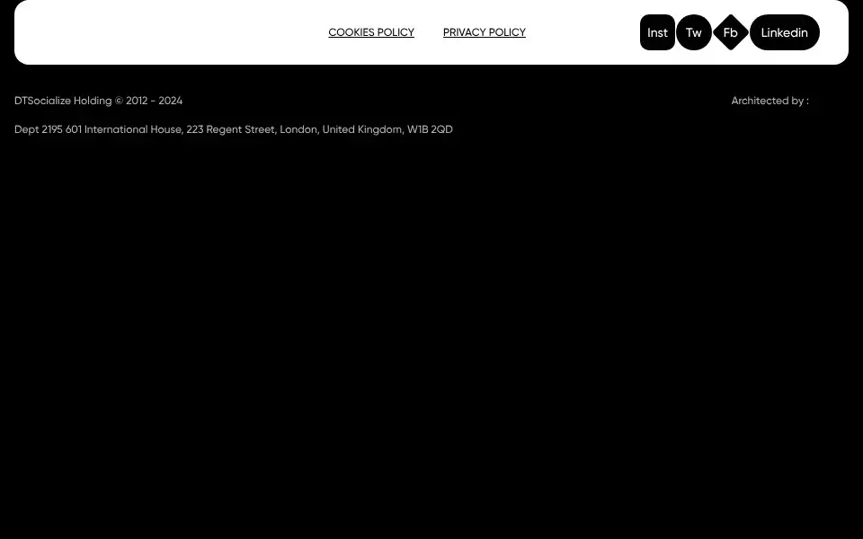 Screenshot of dtsh.io