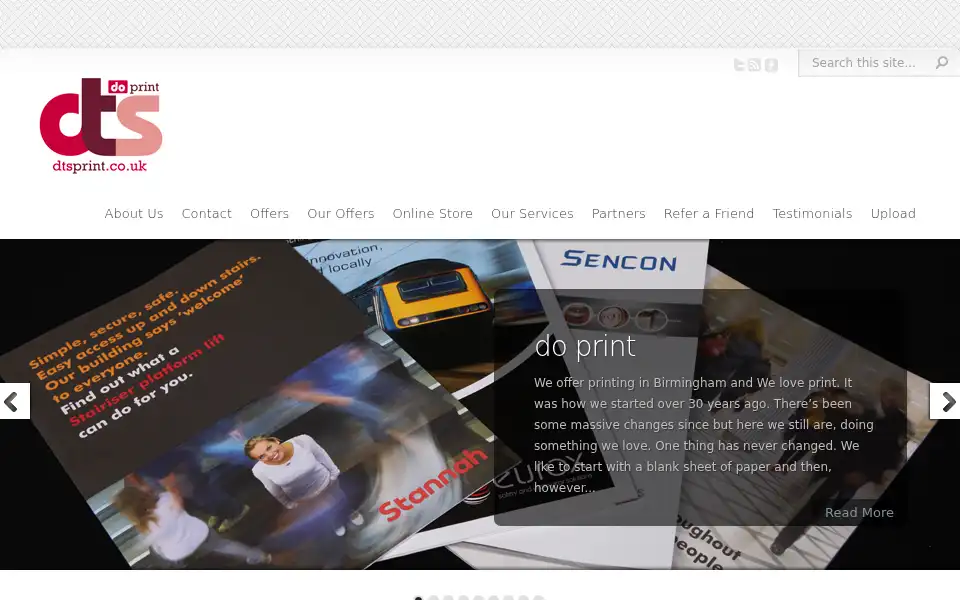 Screenshot of dtsprint.co.uk