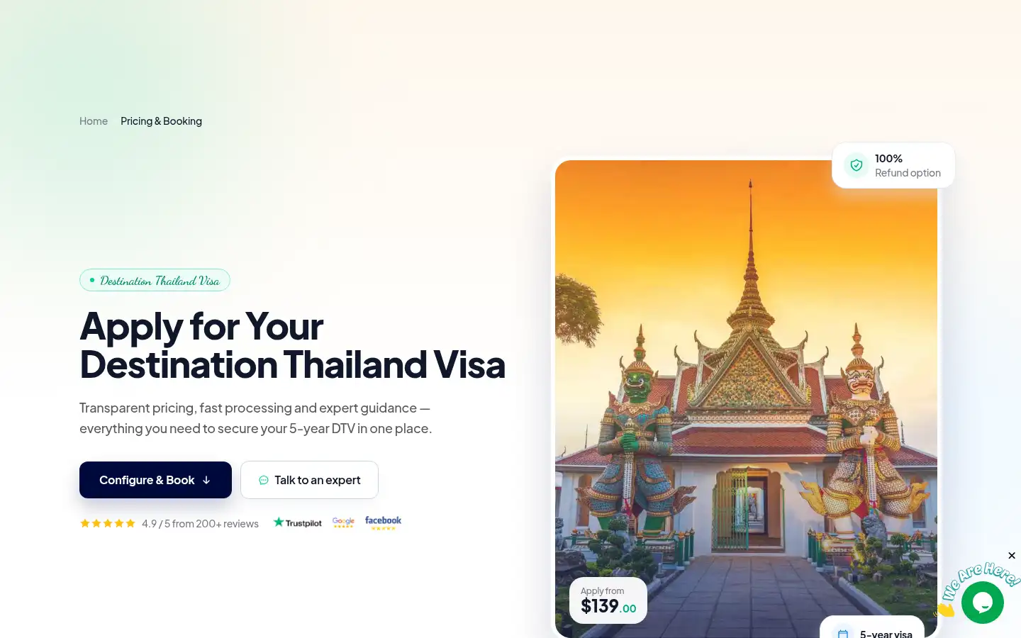 Screenshot of dtvthaivisa.com