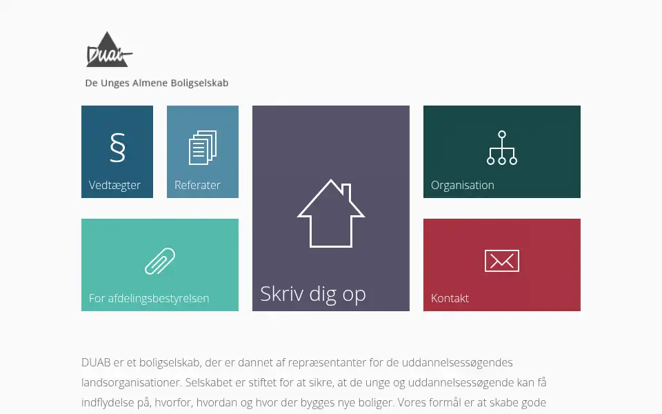 Screenshot of duab.dk