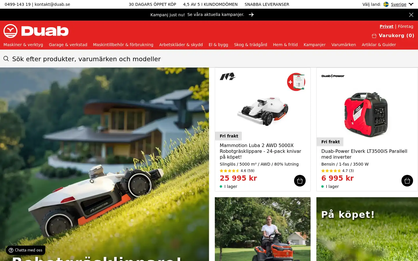 Screenshot of duab.se