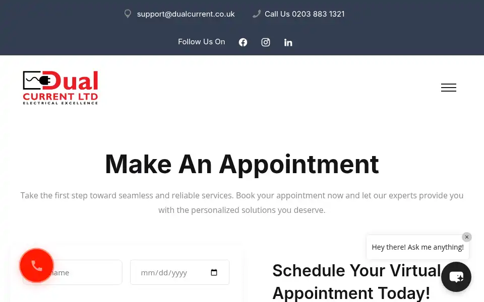 Screenshot of dualcurrent.co.uk