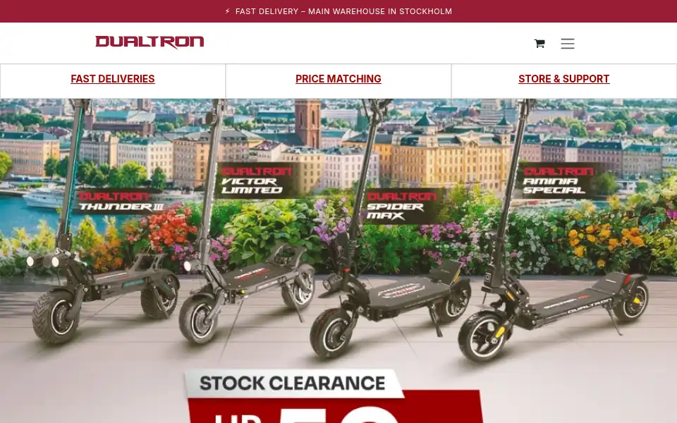 Screenshot of dualtronnordic.com
