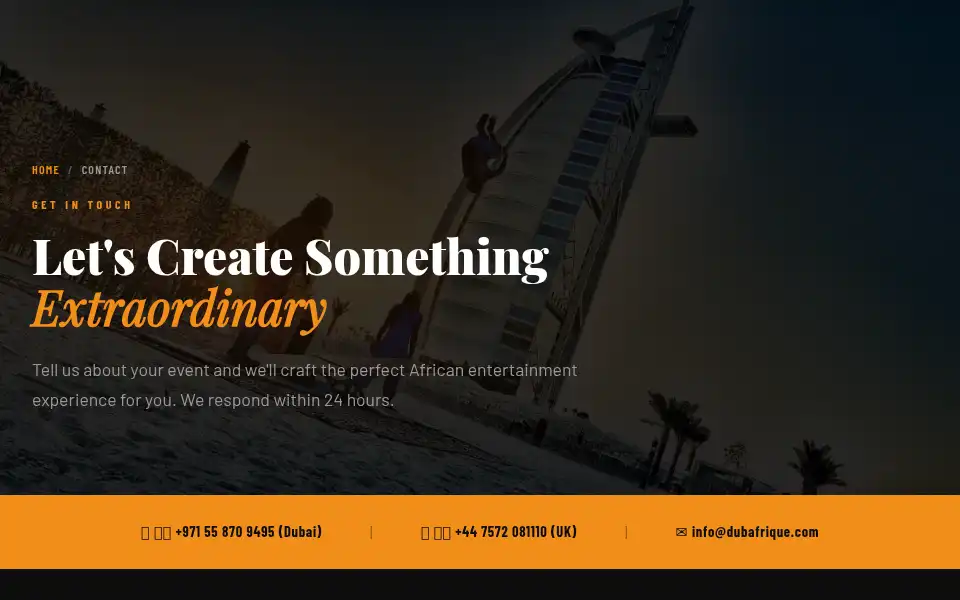 Screenshot of dubafrique.com