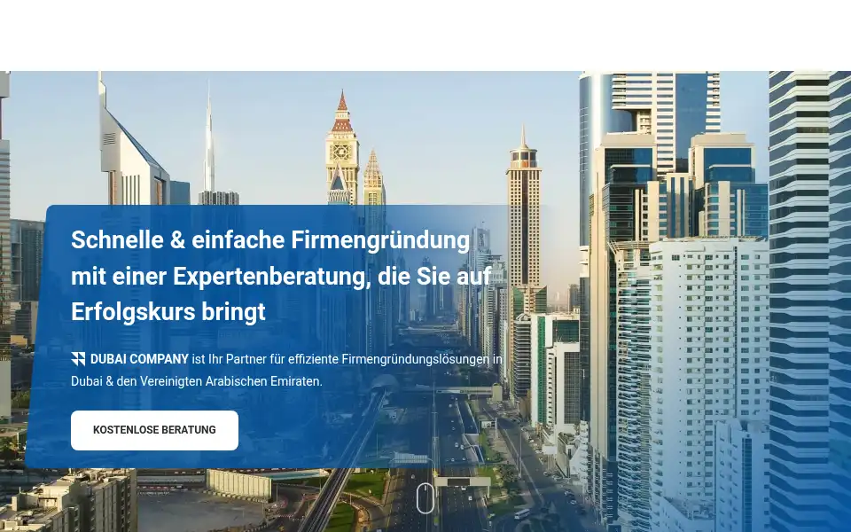 Screenshot of dubai-company.com