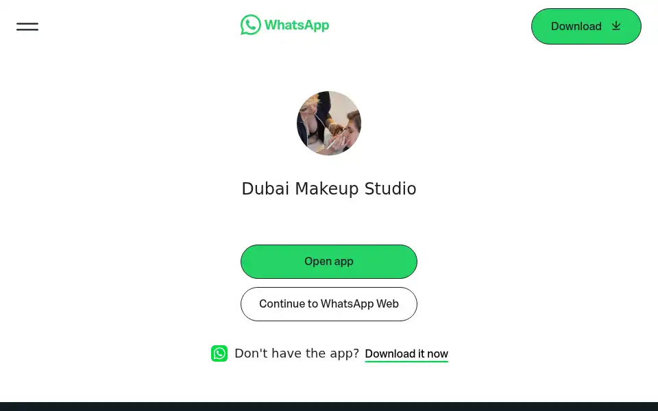 Screenshot of dubaimakeupstudio.com