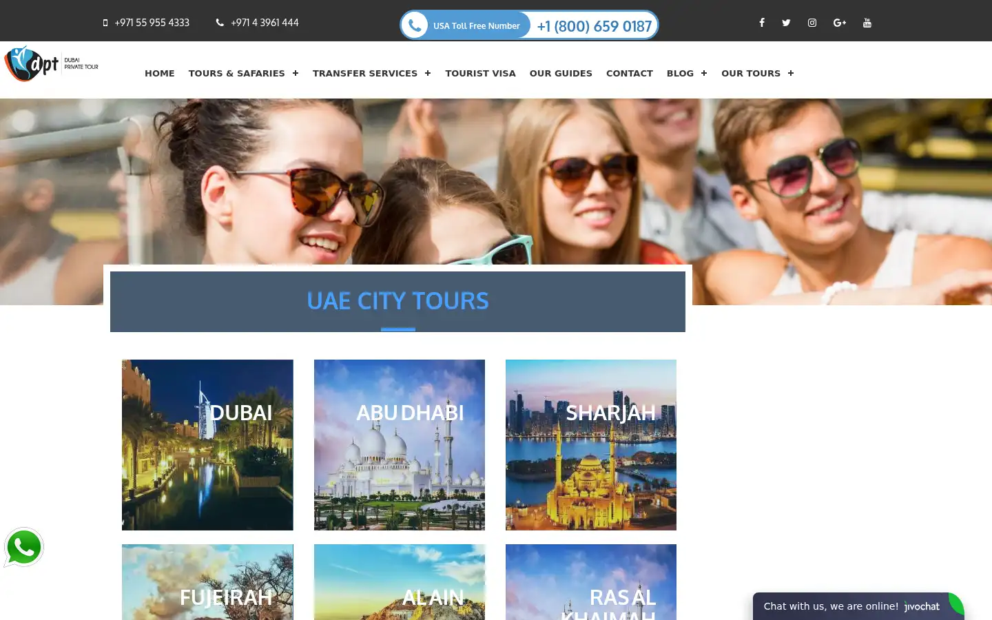 Screenshot of dubaiprivatetour.com