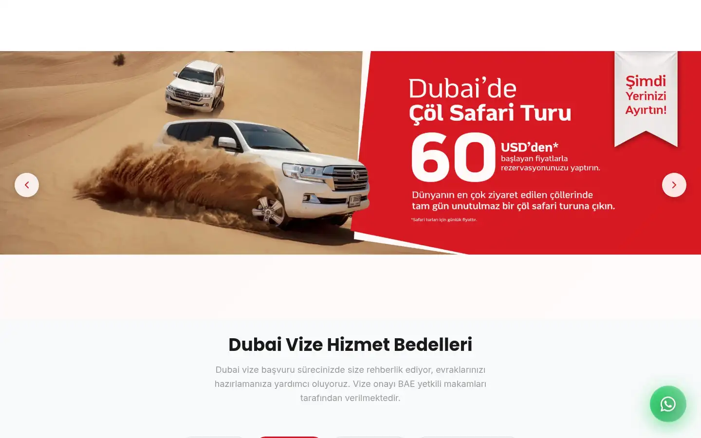 Screenshot of dubaivizeal.com