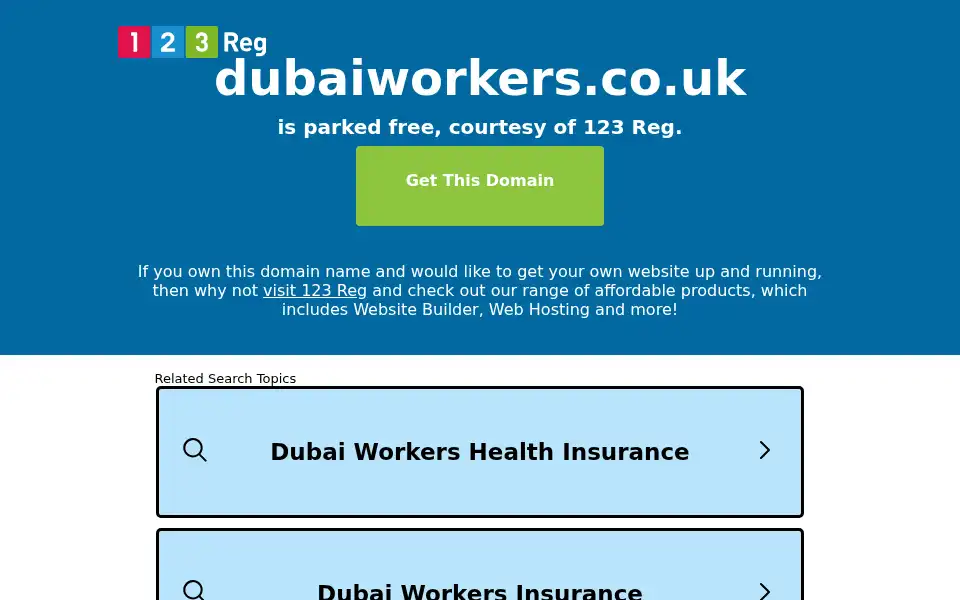 Screenshot of dubaiworkers.co.uk