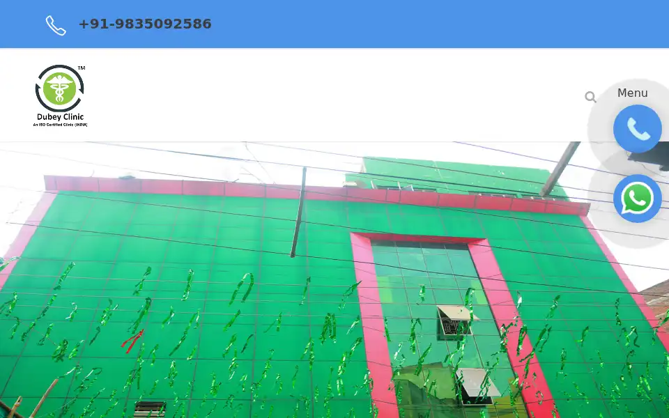 Screenshot of dubeyclinic.com