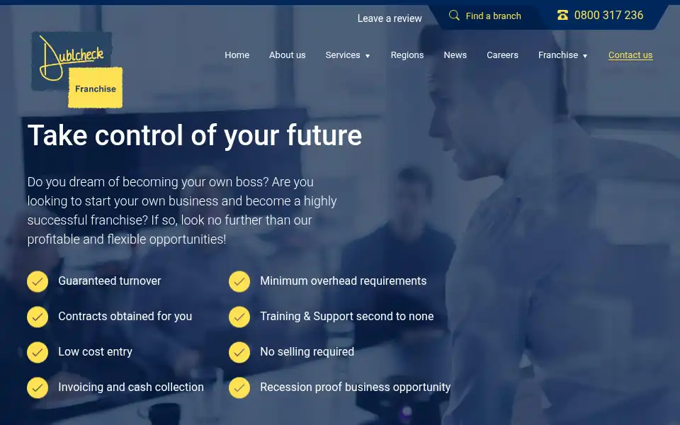 Screenshot of dublcheck.co.uk