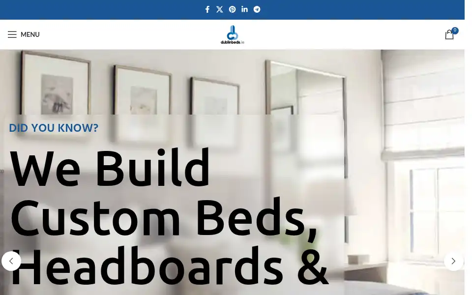 Screenshot of dublinbeds.ie