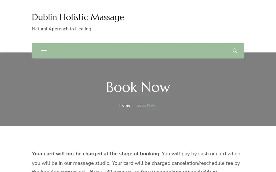 Screenshot of dublinholisticmassage.com