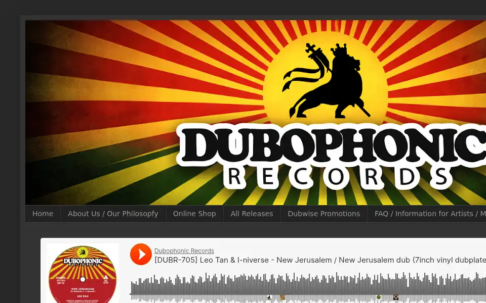 Screenshot of dubophonic.com