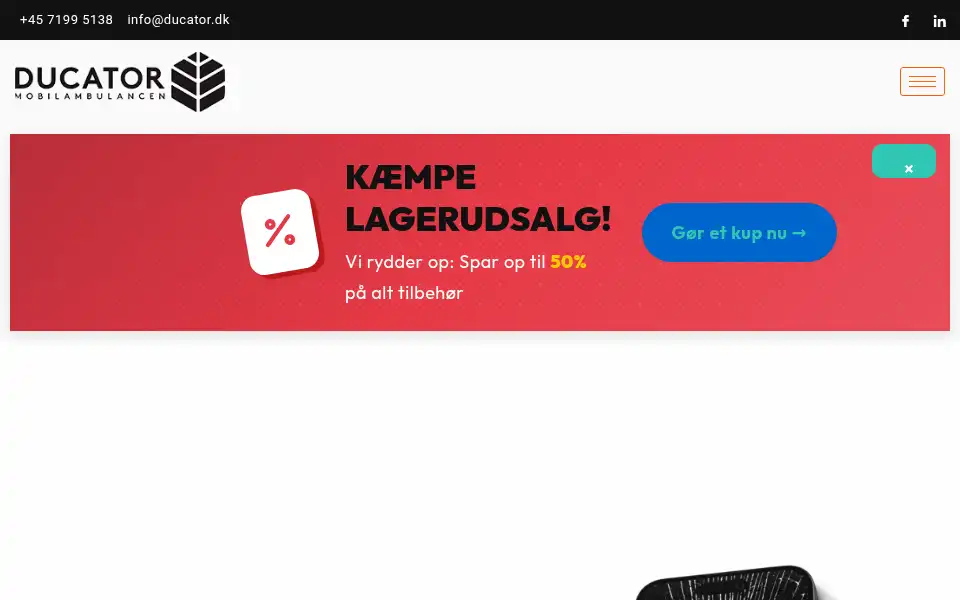 Screenshot of ducator.dk