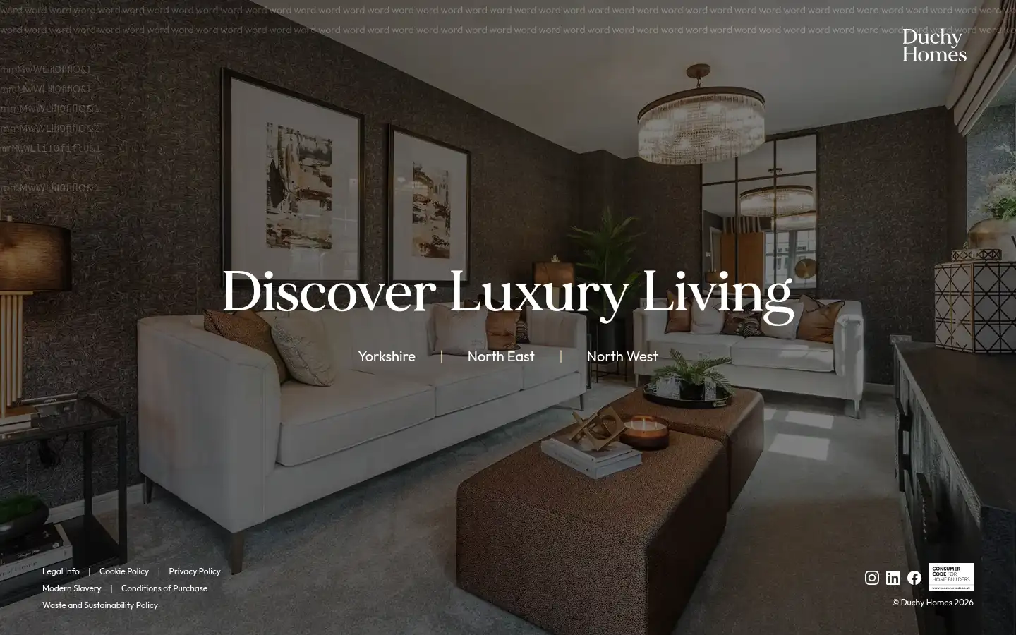 Screenshot of duchyhomes.co.uk