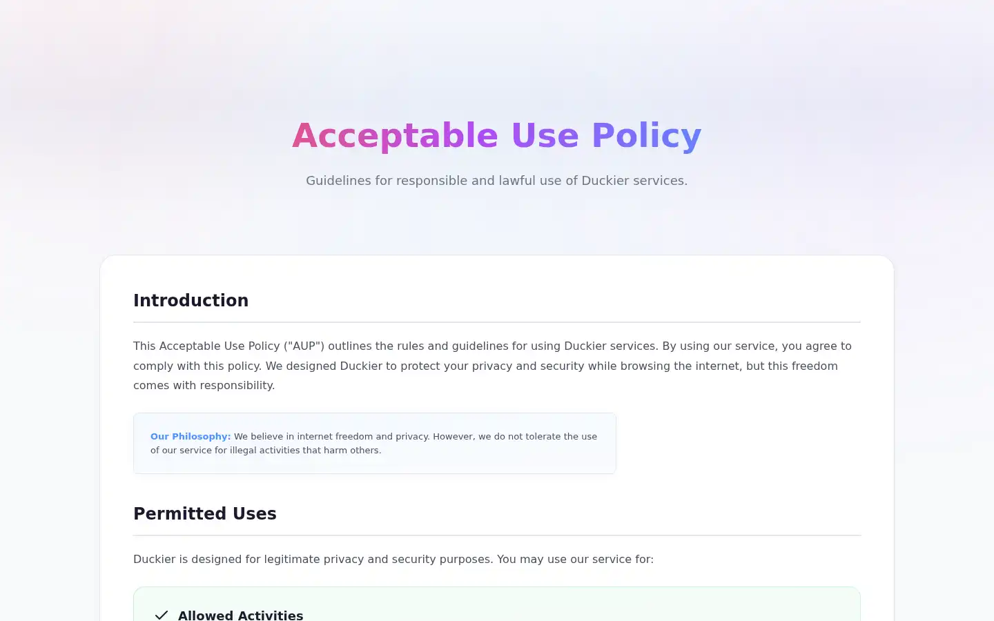 Screenshot of duckier.com