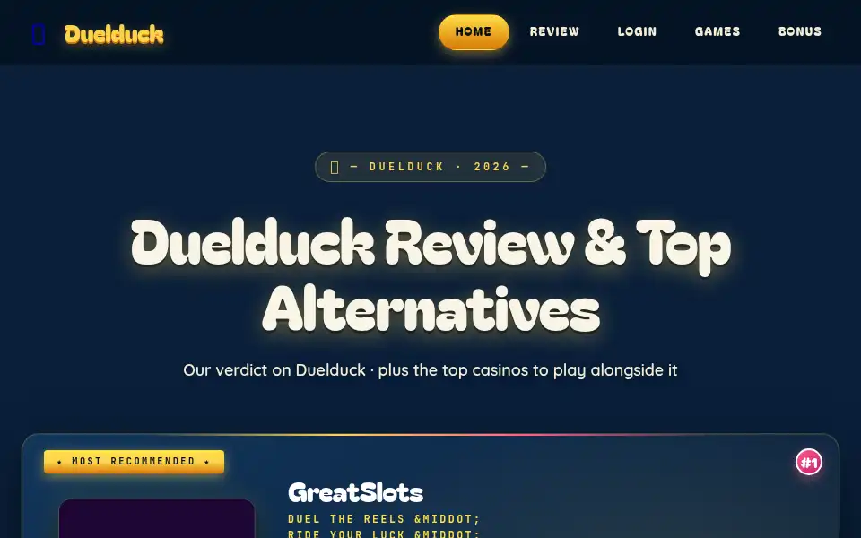 Screenshot of duelduck.casino