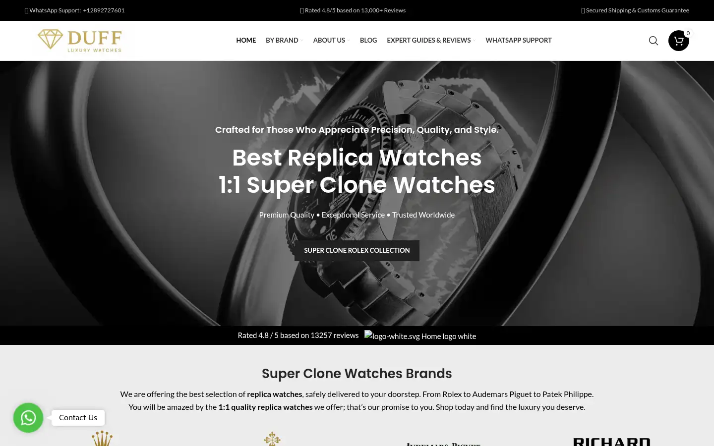 Screenshot of duffluxury.net