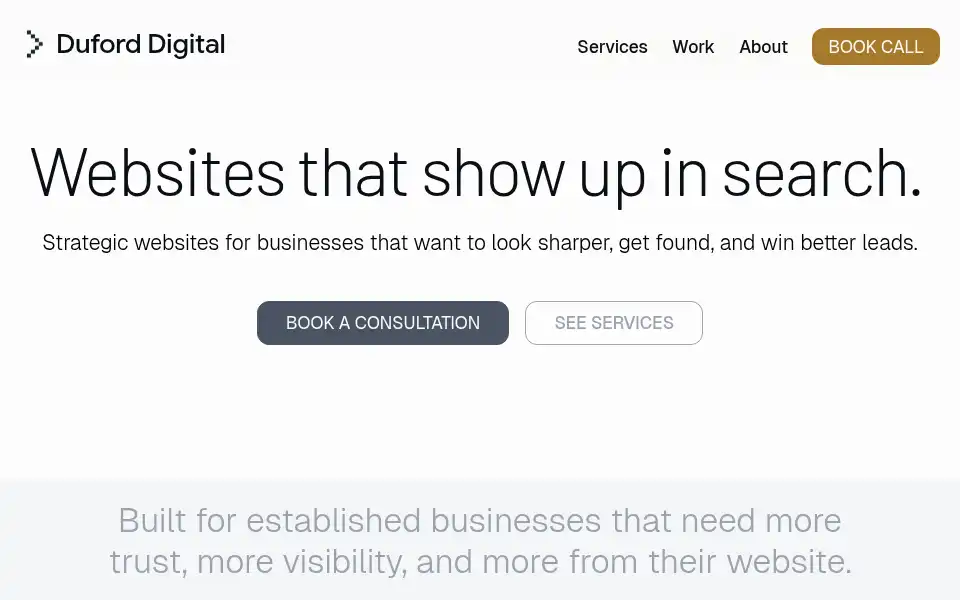 Screenshot of duforddigital.com