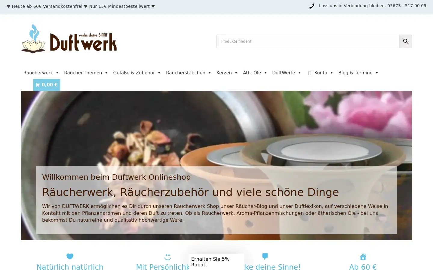 Screenshot of duft-werk.de