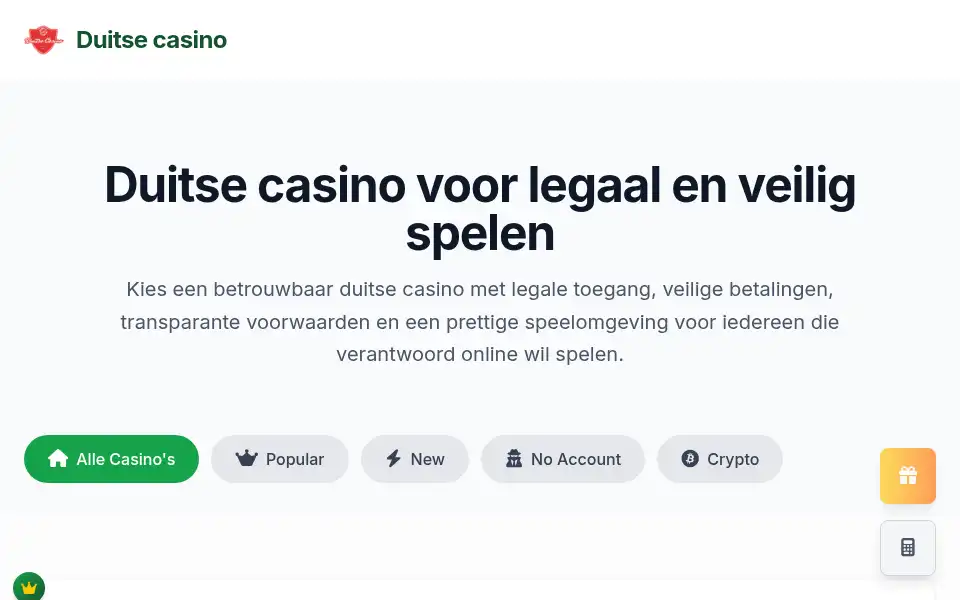 Screenshot of duitsecasino.nl